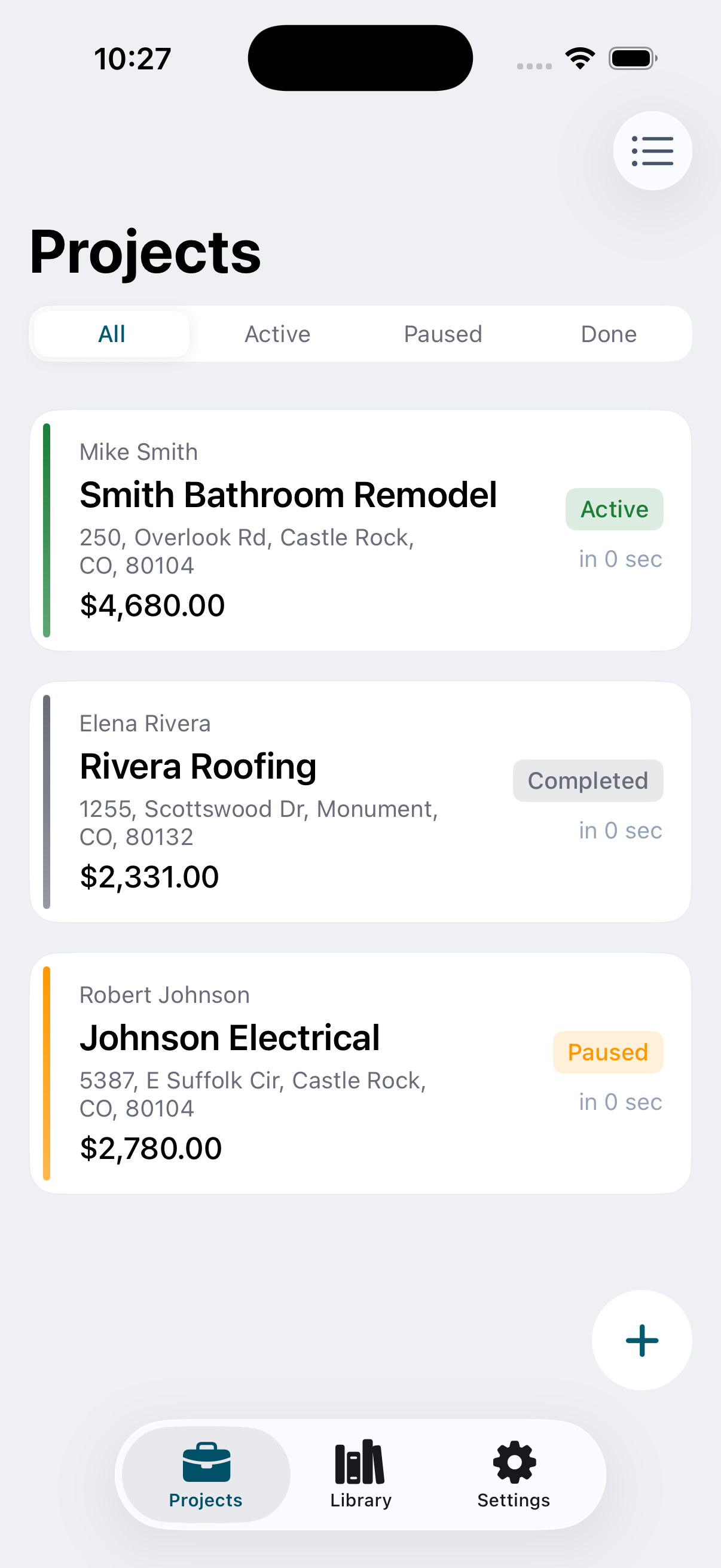 ContractorKit Projects